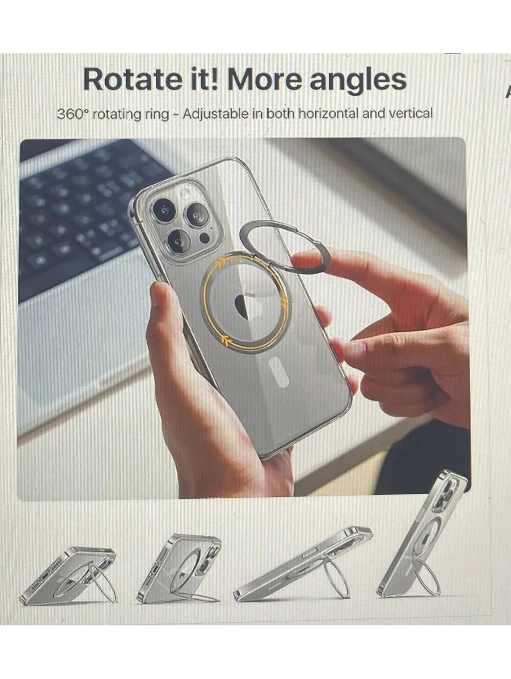 Andobil Case for iPhone 15 Pro Max Clear